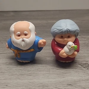 Little Tikes Noah & Wife Toddle Tots Noah's Ark 2 pc Replacement pieces people - Picture 1 of 7