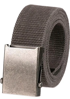 Cinturón Columbia tela militar para hombre talla 42 carbón nuevo con etiquetas clásico hebilla ajustable Foto 1 de 4