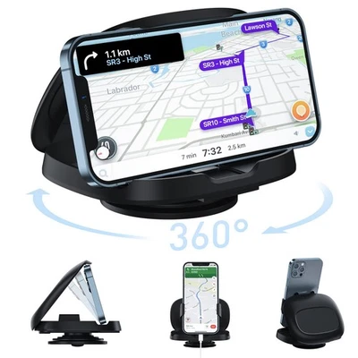Soporte Teléfono Celular para Coche, Montaje Vertical Horizontal para Teléfono Coche con Rotación 360°... Foto 1 de 4