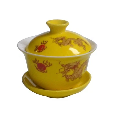 Xícara de chá Liang Baobao Dragon Gaiwan 4 oz xícara de chá de porcelana Gongfu Turee - Imagem 1 de 4