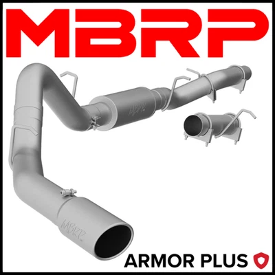 Выхлопная труба катализатора MBRP Armor Plus 2006 Silverado Sierra 2500HD/3500 6,6 л двойная/дополнительная - Изображение 1 из 2