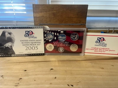 2005 SILVER  STATE QUARTERS PROOFS .95 TROY OZ SILVER - Image 1 of 3