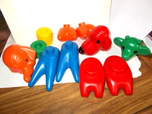 Vintage 60er Jahre Tupperware Zoo selbst Tierspielzeug 11 Ersatzteile - Bild 1 von 5