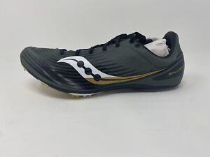 Saucony Men's Ballista MD Track Shoe, Olive/Black, 12.5 D(M) US, Free Shipping!