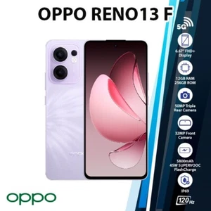 Telefon komórkowy OPPO Reno13 F 5G Android (fioletowy / 12GB + 256GB / odblokowany / Dual SIM / NOWY) - Zdjęcie 1 z 6