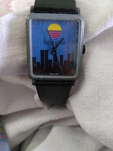 Womans Bonjour Watch Used Vintage 1980s - Picture 1 of 3