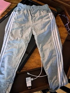 JUGEND TOP HIER SPORT SWEATPANTS GRAU & WEISS GRÖSSE 8-10 - Bild 1 von 3