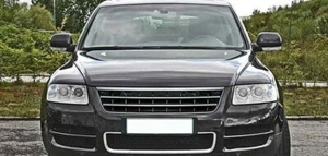 Pour VW Touareg 1 7L Calandre Sport Grille Noir Sans Sigle Phase 1 2002-2006 - Afbeelding 1 van 4