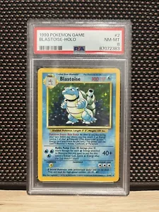 1999 Pokemon Game Blastoise-Holo #2 PSA 8 NM-MINT WOTC Base Set. Vintage. - Picture 1 of 2