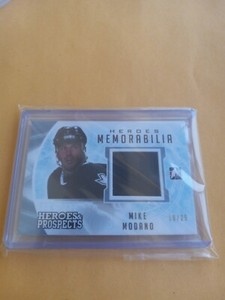 Heroes Memorabilia Mike Modano Leaf Patch Card Heroes Prospects 10/25 HM-3 2017