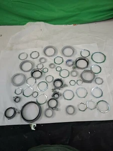 ASSORTED Conduit Lock RING/NUTS-1" TO 3" AS PICTURED--LOT OF 46 - Picture 1 of 1