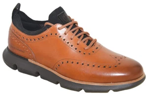 Cole Haan Men's 4.ZERØGRAND Wingtip Oxford British Tan C31884 - Picture 1 of 3