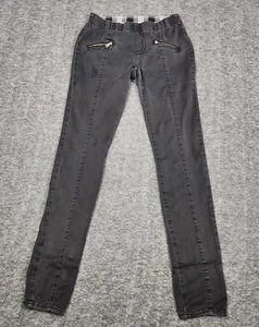 Jeans idraulici donna 5/6 Bailey stivaletto slim emo gotico trendy rocker Baddie Y2K - Foto 1 di 18