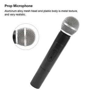 Plastic Prop Microphone Fake Microphone Mic For Karaoke Simulated Speeches T Au - Picture 1 of 12