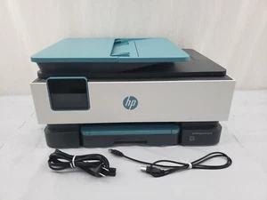 HP OfficeJet Pro 8028 All in One InkJet Copy Fax Scan DUPLEX Printer -NO INK - Picture 1 of 3