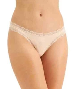 Jenni Women's Lace-Trim Thong/Core Panty, Set of 3, Chai, XXXL. NWT - Picture 1 of 2