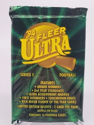1994 FLEER ULTRA SERIES I SEALED PACK ONE (1) SINGLE FOOTBALL CARDS NFL rc faulk - Image 1 of 2