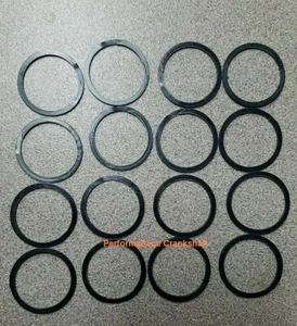 16 NEW piston wrist pin retainers locks Chevy BBC .990 doublewound .043 USA - Foto 1 di 4