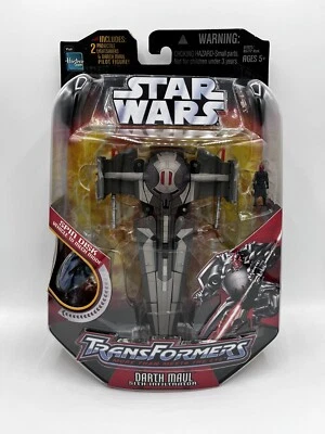 Hasbro Star Wars Transformers: Darth Maul Sith Infiltrator Action Figure New - Image 1 of 2