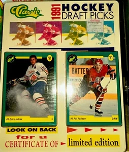 1991 Classic Hockey Draft Picks 50 Collectible Cards!  NEW SEALED Eric Lindros - Picture 1 of 2