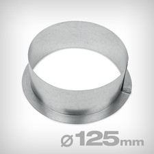 Porta-FLANGIA 125 mm Muro Connettore per tubi aria Flangia muro collo federale
