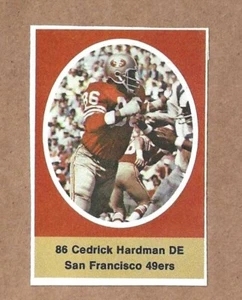 1972 Sunoco NFL Action Player Stamps Cedrick Hardman San Francisco 49ers - Picture 1 of 1
