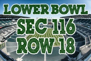 TWO (2) Lower SEC 116 Philadelphia Eagles vs Buffalo Bills Tickets 11/26/23 - Picture 1 of 4