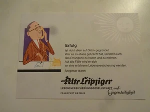 Werbepostkarte der Alte Leipziger Lebensversicherung aus dem Jahr ca. 1965.  - Bild 1 von 2