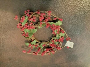 Berry Candle Ring 3" - Red - Picture 1 of 2