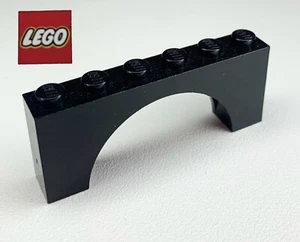 Vintage Lego Arch 1 x 6 x 2 Black 3308pb01 - Castle, Knights - 3D - Picture 1 of 1