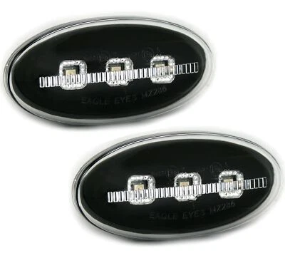2x LED Seitenblinker Für Mazda 2 DY 3 BK 5 CR19 6 GG GY BT-50 MPV Schwarz Chrom - Bild 1 von 4