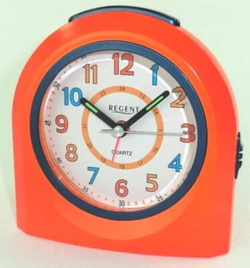 Regent Wecker Kinderwecker fließende Sekunde Orange 40/921/9 NEU! - Bild 1 von 3