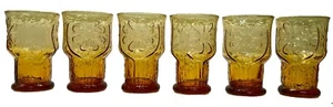 Libbey Country Garden Daisy Amber 4" Saftglas - jedes Glas einzeln verkauft - Bild 1 von 5