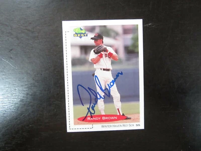 1991 Classic # 131 Randy Brown Autograph Signed Card (B) Winter Haven Red Sox - Image 1 of 2