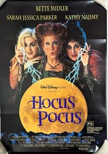 HOCUS POCUS ORIGINAL AUSTRALIAN CINEMA RELEASE ONE-SHEET MOVIE POSTER 1993 - Picture 1 of 1
