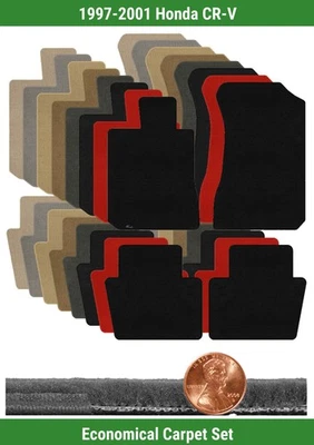 Juego de alfombrillas Lloyd Custom Velourtex para Honda CR-V 1997-2001 (4 piezas) #SHT Foto 1 de 4