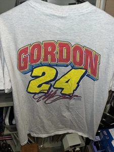 Vintage 1999 Nascar Jeff Gordon Retro Shirt Large Chase Authentics Gray 24 USA - Picture 1 of 5