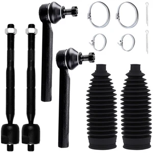 Inner & Outer Tie Rod End Rack and Pinion Bellow For 2004-07 Toyota Highlander - Picture 1 of 12