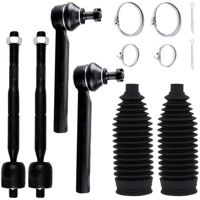 Inner & Outer Tie Rod End Rack and Pinion Bellow For 2004-07 Toyota Highlander - Image 1 of 4