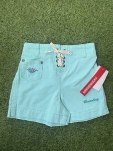 UNIONBAY Shorts Baby Girl Size 12M Teal Blue 90s Style Vintage - Picture 1 of 4