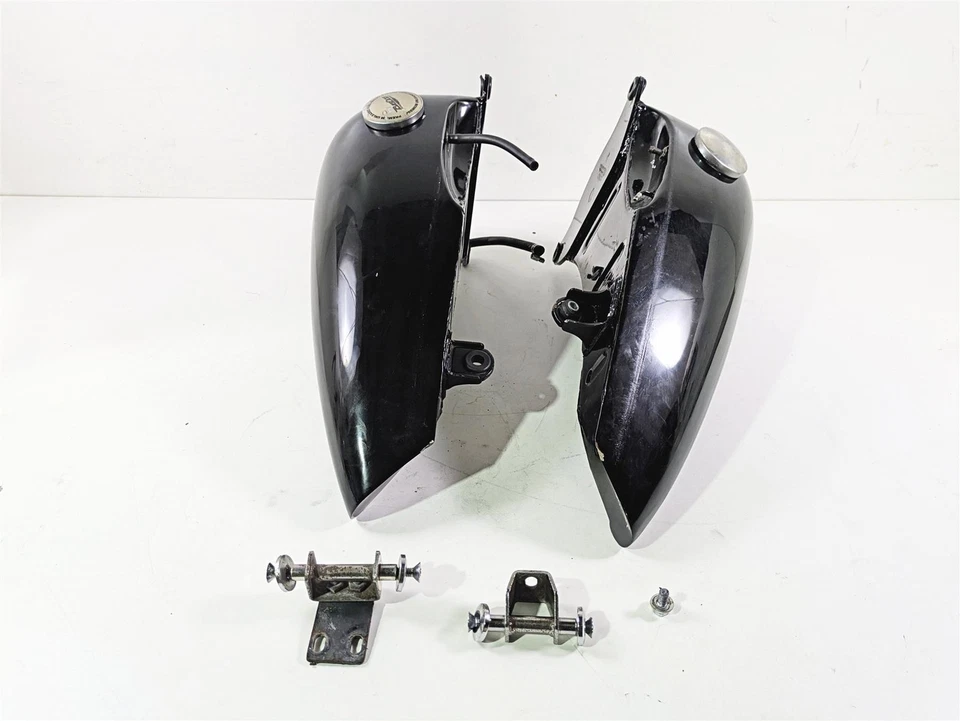 Big Dog Pitbull 2002 tanque dividido gasolina combustible izquierdo y derecho limpio Foto 1 de 4