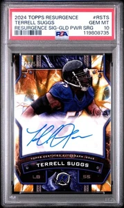 2024 Topps Resurgence Resurgence Terrell Suggs Gold Power Surge Auto #/50 PSA 10 - Bild 1 von 2