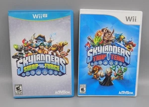 Set 2 giochi Wii e Wii University Skylanders Trap Team Swap Force non testati - Foto 1 di 9
