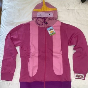 Adventure Time Adult Size M Hoodie Official Cartoon Network Bioworld RARE NWT - Picture 1 of 11