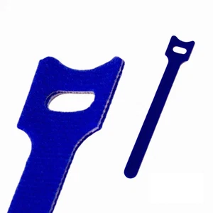 6 Inch Hook and Loop Reusable Strap Cable Cord Wire Ties 50 Pack Blue - Picture 1 of 5