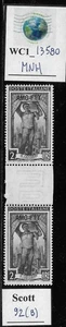 WC1_13580. ITALIA: TRIESTE FTT. Par de canaletas 2 L. 1950 ITALIA @ TRABAJO. Scott 92. MNH - Imagen 1 de 1