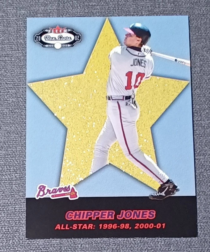 Fleer Box Score All-Stars 2002 primera edición/100 Chipper Jones #256 patio Foto 1 de 2