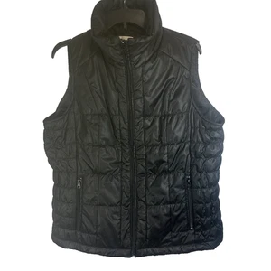 Gilet imbottito New York & Company grande nero full zip senza maniche Gorpcore Utility - Foto 1 di 10