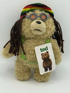TED BEAR IN "RASTA" 8" PLUSH R-RATED PLUSHIE TOY DOESN’T WORK! - Picture 1 of 4