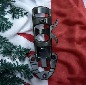 Vintage Schwerlast Eisen Fahnenmast Banner Halter Halterung Wandhalterung - Bild 1 von 8